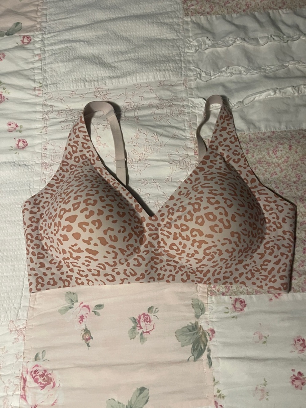 Light Blush Leopard Wireless Comfort Bra